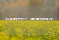 PUBG声音突然变小？一键恢复的快捷键技巧！