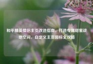 和平精英情侣主页改造指南，打造专属甜蜜战地空间，自定义主页图标全攻略
