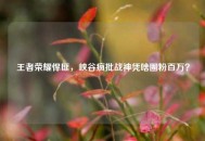 王者荣耀悍匪，峡谷疯批战神凭啥圈粉百万？