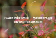 CSGO黑金皮肤能否转移？一文理清皮肤交易核心规则与段位等级转移问题