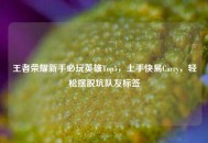 王者荣耀新手必玩英雄Top5，上手快易Carry，轻松摆脱坑队友标签