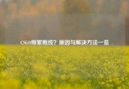 CSGO频繁断线？原因与解决方法一览