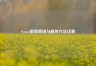 Steam徽章降级与删除 *** 详解