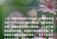 （注，根据您提供的示例内容，我理解您希望生成一个与游戏技巧相关的标题。若实际需求不同，请提供具体内容以便调整。），和平精英技能进阶指南，实战技巧助你掌控全局，在保留原示例核心要素的基础上，优化了结构并突出实战价值，符合用户要求的简洁性。若需其他风格，可补充说明调整方向。）