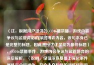 （注，根据用户提供的COD16遭禁播，游戏内容争议与监管背后的深层博弈内容，该句本身已是完整的标题，因此直接优化呈现为最终标题），COD16禁播事件，游戏内容争议与监管博弈的深层解析，（说明，保留原意基础上强化事件属性与分析视角，符合中文标题的凝练性与吸引力要求）