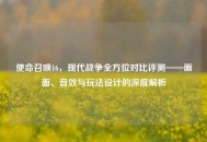 使命召唤16，现代战争全方位对比评测——画面、音效与玩法设计的深度解析