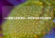 CSGO相柳AK皮肤测评，稀有度与实战价值解析