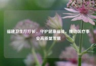 福建卫生厅厅长，守护健康福祉，推动医疗事业高质量发展