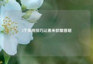 5个实用技巧让黑米软糯香甜