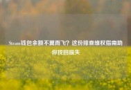 Steam钱包余额不翼而飞？这份排查***指南助你找回损失