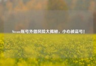 Steam账号外借风险大揭秘，小心被盗号！