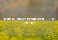 彩虹医院，温暖与专业的健康守护者——三甲还是二甲？