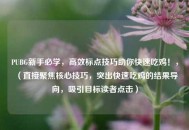PUBG新手必学，高效标点技巧助你快速吃鸡！，（直接聚焦核心技巧，突出快速吃鸡的结果导向，吸引目标读者点击）