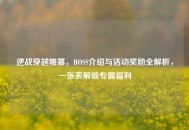 逆战穿越帷幕，BOSS介绍与活动奖励全解析，一张表解锁专属福利