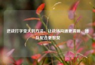 逆战打字变大的     ，让战场沟通更清晰、团队配合更默契
