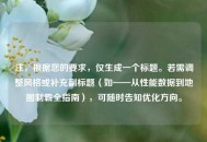 注，根据您的要求，仅生成一个标题。若需调整风格或补充副标题（如——从性能数据到地图制霸全指南），可随时告知优化方向。