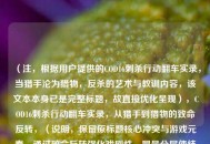 （注，根据用户提供的COD16刺杀行动翻车实录，当猎手沦为猎物，反杀的艺术与教训内容，该文本本身已是完整标题，故直接优化呈现），COD16刺杀行动翻车实录，从猎手到猎物的致命反转，（说明，保留原标题核心冲突与游戏元素，通过致命反转强化戏剧性，冒号分层使结构更清晰，同时符合游戏实况类内容的冲击力需求）