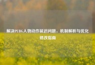 解决PUBG人物动作延迟问题，机制解析与优化修改指南