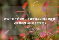 峡谷并肩光影同辉，王者荣耀亮云同人里被时光珍藏的战场默契（车文图）
