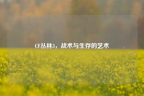 CF丛林3,战术与生存的艺术