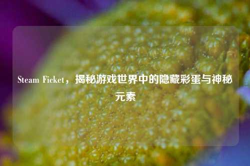 Steam Ficket,揭秘游戏世界中的隐藏彩蛋与神秘元素