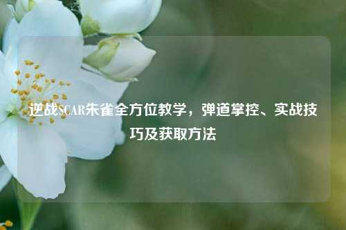 逆战SCAR朱雀全方位教学,弹道掌控、实战技巧及获取