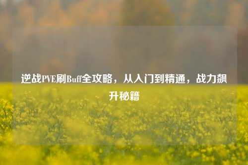逆战PVE刷Buff全攻略,从入门到精通,战力飙升秘籍