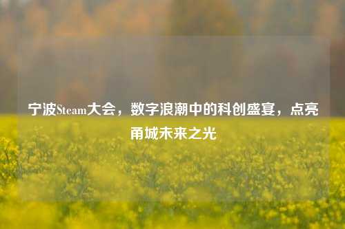 宁波Steam大会,数字浪潮中的科创盛宴,点亮甬城未来之光