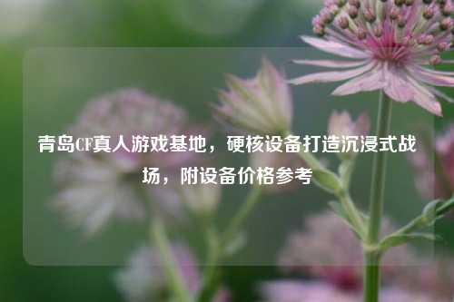 青岛CF真人游戏基地,硬核设备打造沉浸式战场,附设备价格参考