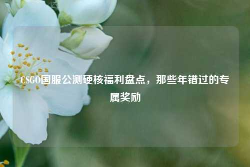 CSGO国服公测硬核福利盘点,那些年错过的专属奖励