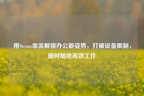 用Steam串流解锁办公新姿势,打破设备限制,随时随地高效工作