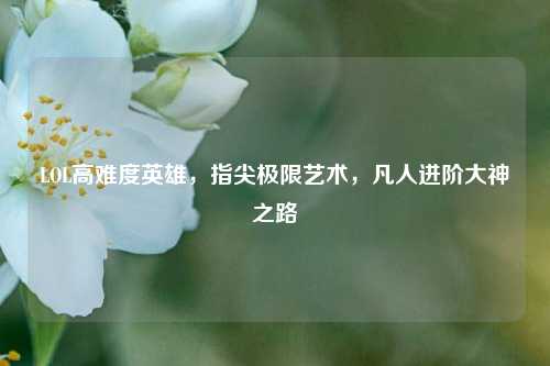 LOL高难度英雄,指尖极限艺术,凡人进阶大神之路