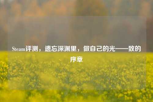 Steam评测,遗忘深渊里,做自己的光——致的序章