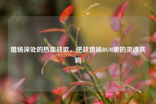 猎场深处的热血战歌,逆战猎场BGM里的灵魂共鸣