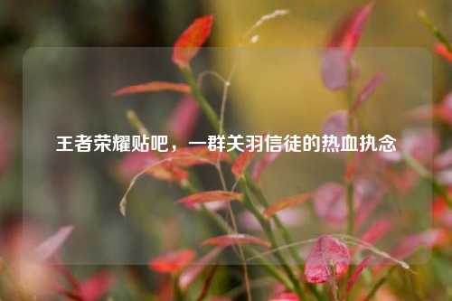 王者荣耀贴吧,一群关羽信徒的热血执念