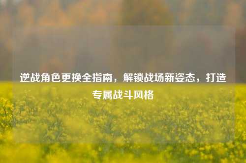 逆战角色更换全指南,解锁战场新姿态,打造专属战斗风格