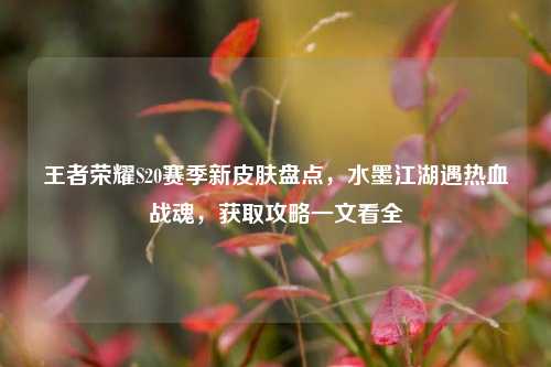 王者荣耀S20赛季新皮肤盘点,水墨江湖遇热血战魂,获取攻略一文看全