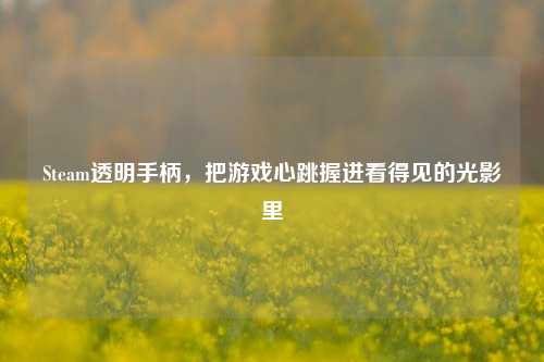 Steam透明手柄,把游戏心跳握进看得见的光影里