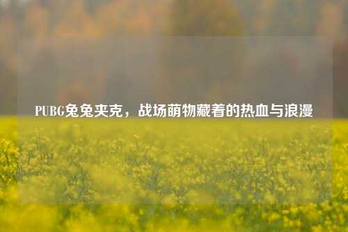 PUBG兔兔夹克,战场萌物藏着的热血与浪漫