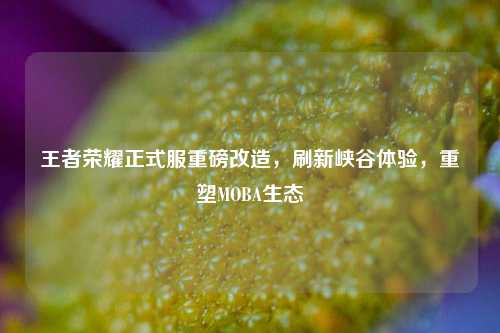 王者荣耀正式服重磅改造,刷新峡谷体验,重塑MOBA生态