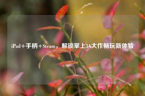 iPad+手柄+Steam,解锁掌上3A大作畅玩新体验