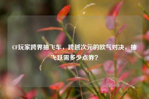 CF玩家跨界抽飞车,跨越次元的欧气对决,抽飞跃需多少点券?