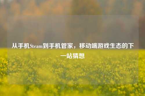 从手机Steam到手机管家,移动端游戏生态的下一站猜想
