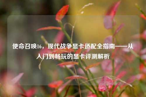 使命召唤16,现代战争显卡适配全指南——从入门到畅玩的显卡评测解析