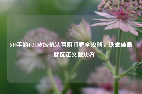 S10手游LOL皮城执法官蔚打野全攻略,铁拳破局,野区正义裁决者