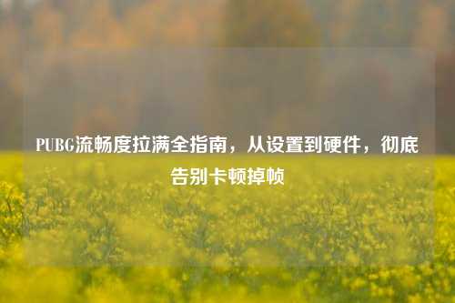 PUBG流畅度拉满全指南,从设置到硬件,彻底告别卡顿掉帧