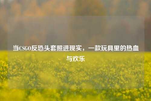 当CSGO反恐头套照进现实,一款玩具里的热血与欢乐