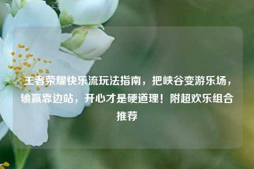 王者荣耀快乐流玩法指南,把峡谷变游乐场,输赢靠边站,开心才是硬道理!附超欢乐组合推荐