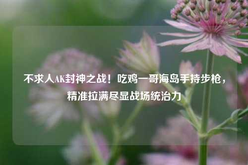 不求人AK封神之战!吃鸡一哥海岛手持步枪,精准拉满尽显战场统治力