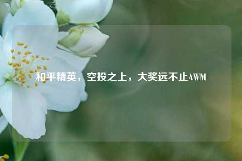 和平精英,空投之上,大奖远不止AWM